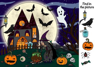 Resimde bul. Mantıksal oyun 