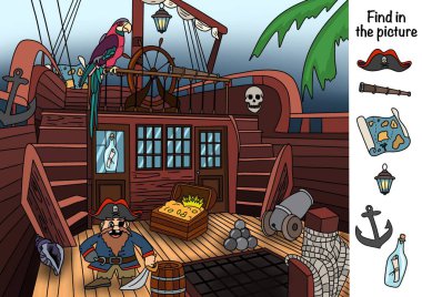 Resimde bul. Mantıksal oyun 