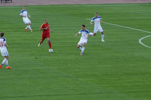 Russian football team — Stock Photo, Image