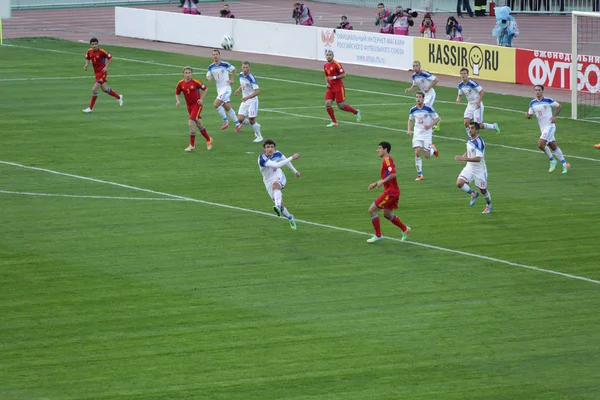 Russian football team — Stock Photo, Image