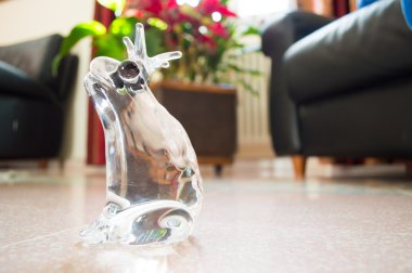 Kristal dekorasyon kickknakery kurbağa