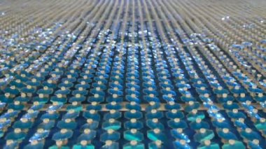 mavi duvar, full hd yansıtıcı arka plan pullu.