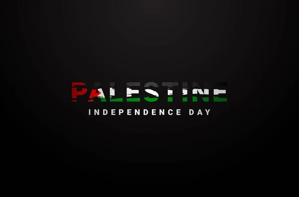 Palestina Giorno Indipendenza Design Sfondo Momento Saluto — Vettoriale Stock