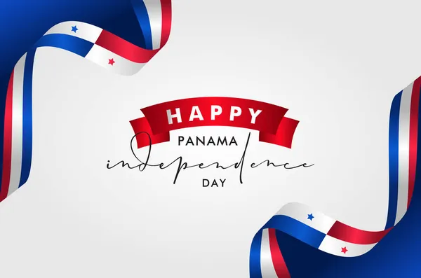 Panama Independence Day Design Background Greeting Moment — Stock Vector