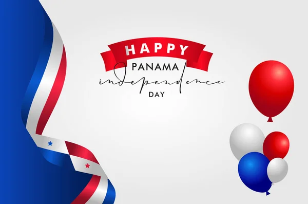 Panama Independence Day Design Background Greeting Moment — Stock Vector