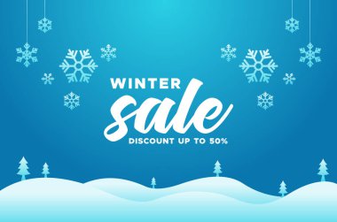 Kış Satış Tasarımı Tebrik Anı Arkaplanı