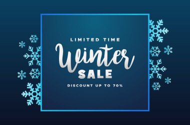 Kış Satış Tasarımı Tebrik Anı Arkaplanı