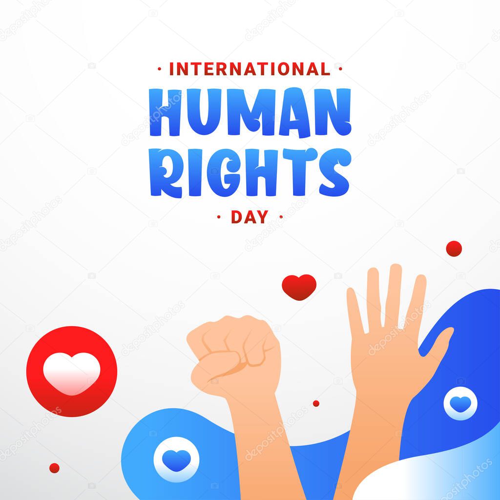 International Human Rights Day Design Background For Greeting Moment
