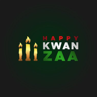 Kutlama Anı için Kwanzaa Günü Tasarım Arkaplanı