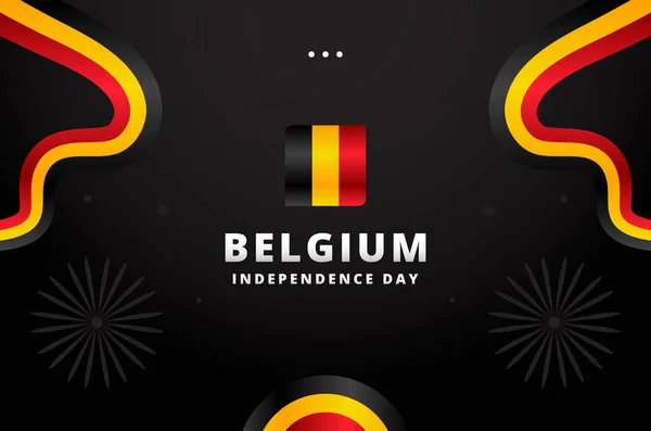 Fundo Projeto Dia Independência Bélgica Para Momento Internacional Gráficos De Vetores