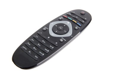 TV uzaktan kumandası beyazda izole edildi