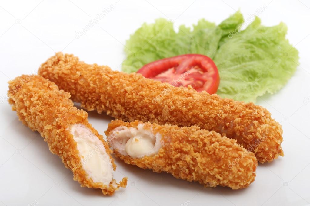 Fried cheese sticks — Stock Photo © dechevm 40309181