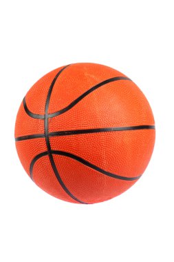 Basketbol topu, beyaz arka planda izole.