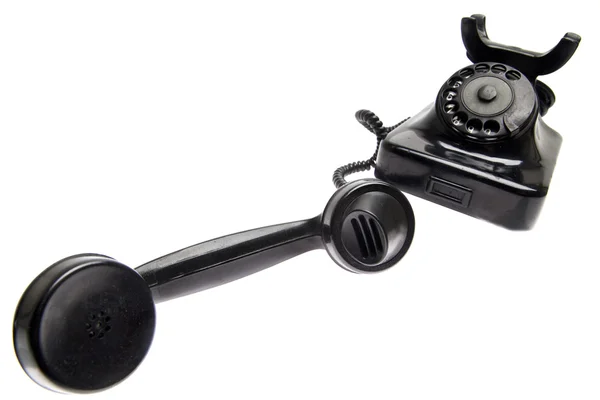 Stary telefon z zdjęto odbiornika — Zdjęcie stockowe