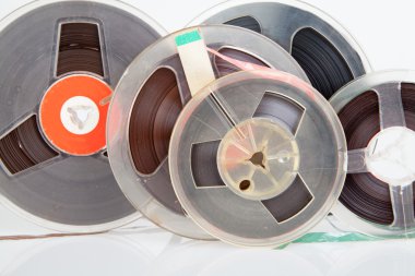 audio magetic reel tape clipart