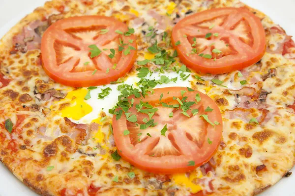 Pizza dan tomat segar — Stok Foto