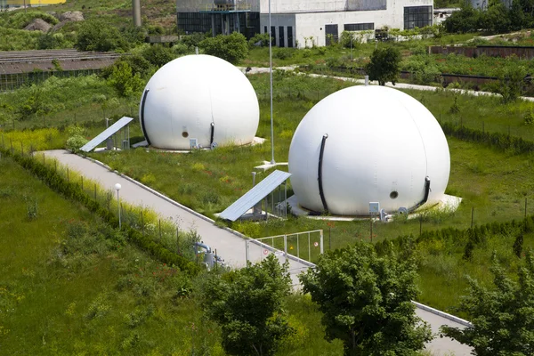 Gas lagring områden, industriella lagringsanläggning — Stockfoto