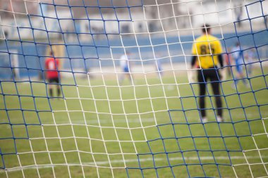 NET, futbol gol bir futbol mach sırasında 