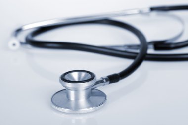 mavi renk ile steteskop