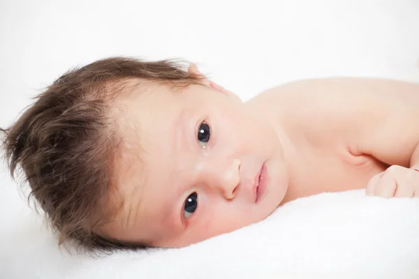 Schattig pasgeboren baby jongen — Stockfoto