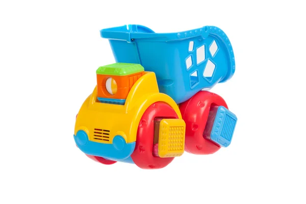 Camion giocattolo per bambini, isolato su bianco — Foto Stock