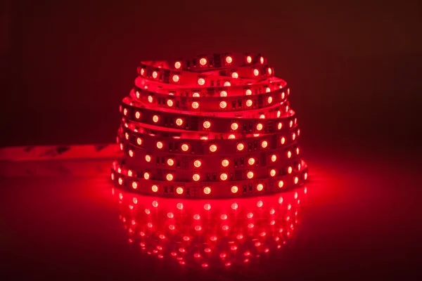 garland, kırmızı parlayan led strip 