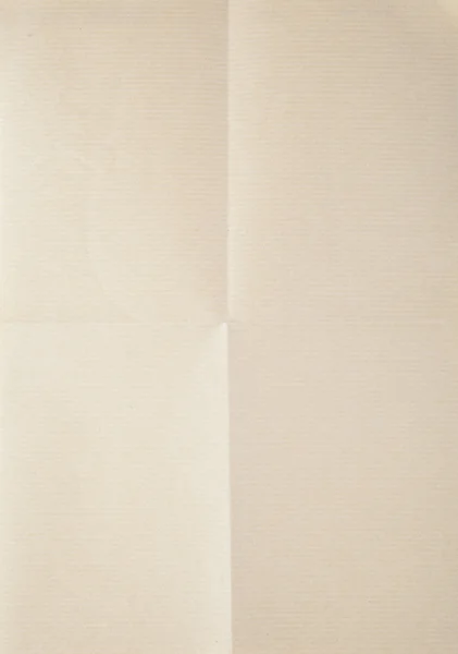 Hoja de papel doblada en cuatro — Foto de Stock