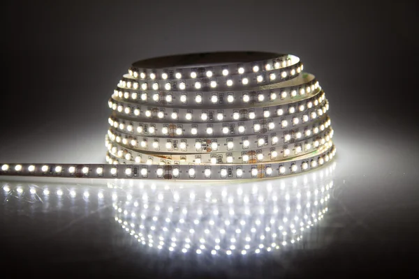 Leuchtende LED-Girlande, Streifen — Stockfoto