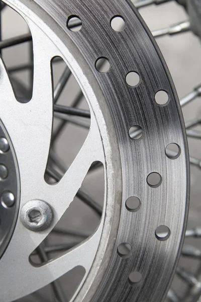 Detalj av en motorcykel disk broms — Stockfoto