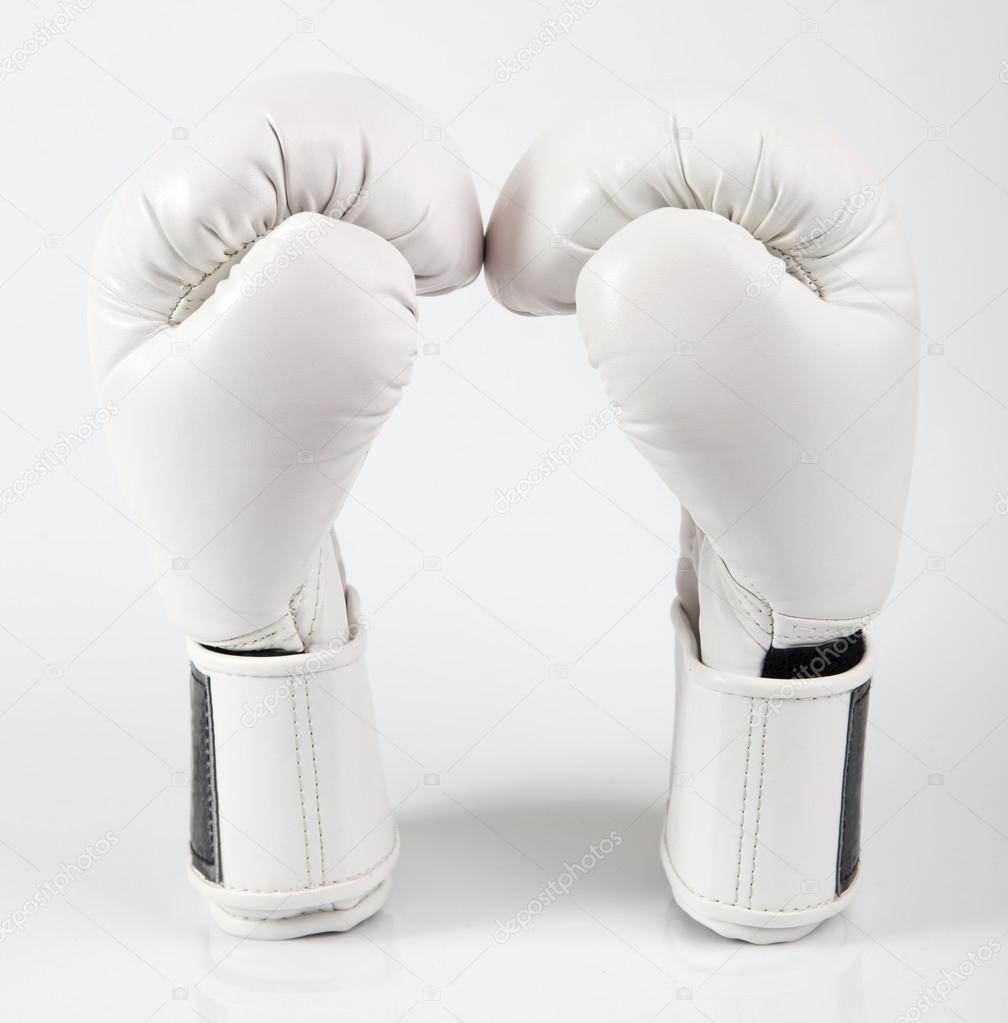 White boxing gloves