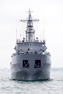 military ship at Black sea clipart