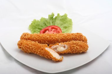 lezzetli Kızarmış peynirli çubuk 