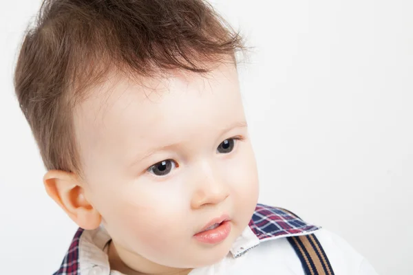 Close up van een kleine babyjongen — Stockfoto