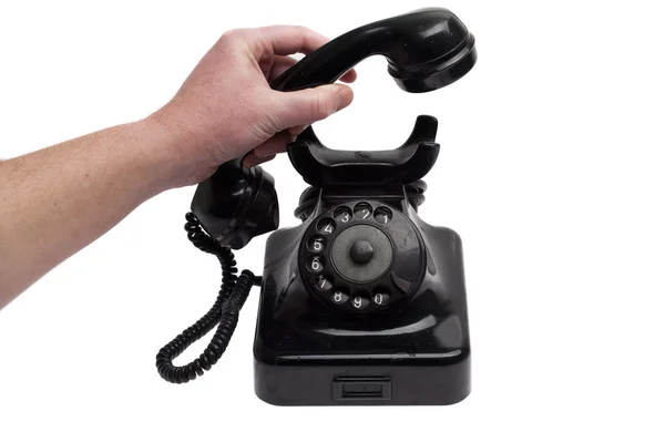 Pick up old Phone — Stock Photo, Image