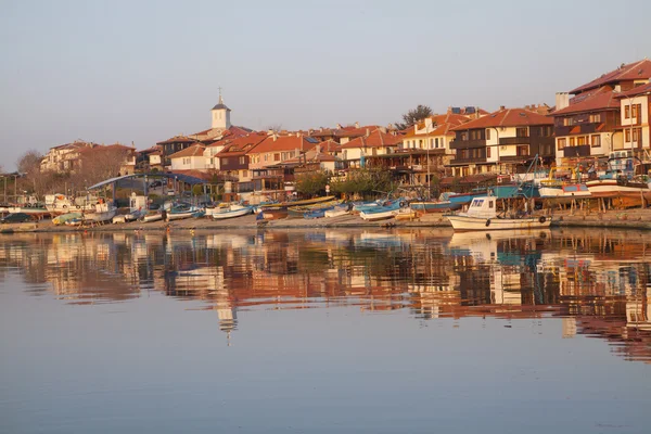 Visa Nessebar, forntida stad på Svarta havets kust i Bulgarien — Stockfoto