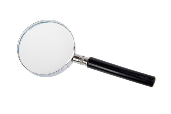 Magnifying Glass Isolated on a White 