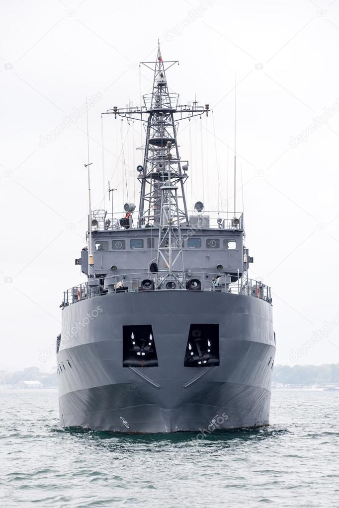 military ship at Black sea