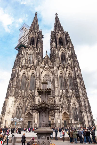 Kolognia Niemcy Marca 2015 Katedra Kolonii Pomnik Niemieckiego Katolicyzmu Architektury — Zdjęcie stockowe
