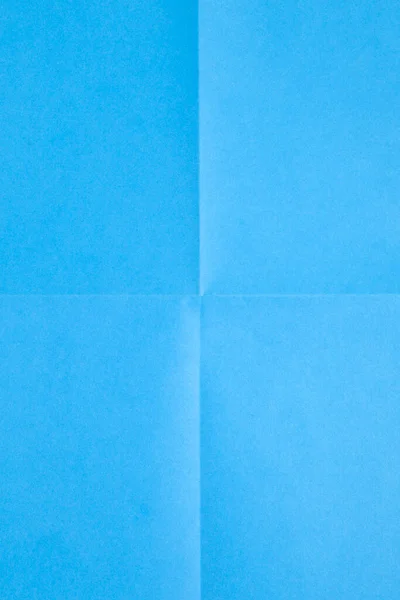 Blaues Blatt Papier Gefaltet Vier — Stockfoto