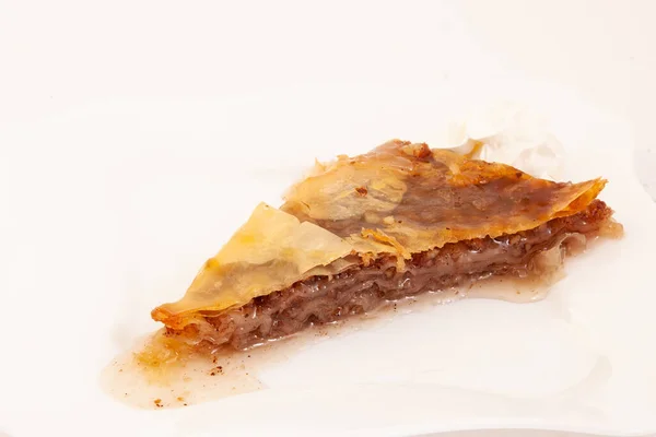 Home Made Turkish Baklava Traditional Turkish Dessert — Stock Photo, Image