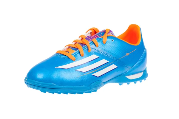 Varna Bulgarije Maart 2016 Adidas F10 Trx Schoen Geïsoleerd Wit — Stockfoto