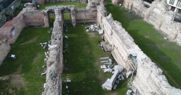 奥德索斯古罗马浴池 保加利亚瓦尔纳 — 图库视频影像