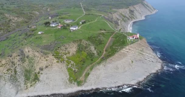 Vue Aérienne Cap Emine Cape Emine Est Promontoire Situé Sur — Video