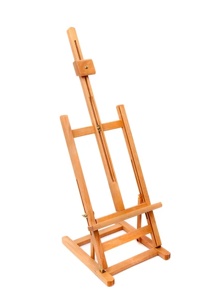 Wooden Painter Easel Wooden Display Easel Side View — 스톡 사진