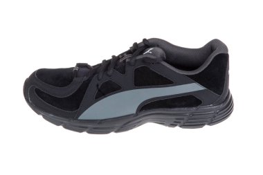 Varna , Bulgaria - DECEMBER 12, 2015  PUMA AXIS shoe. Puma, a major German multinational company. Isolated on white. Product shots