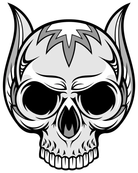 Gray skull 70 — Stock Vector