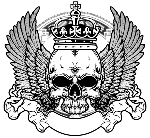 Kings skull Stock Vector