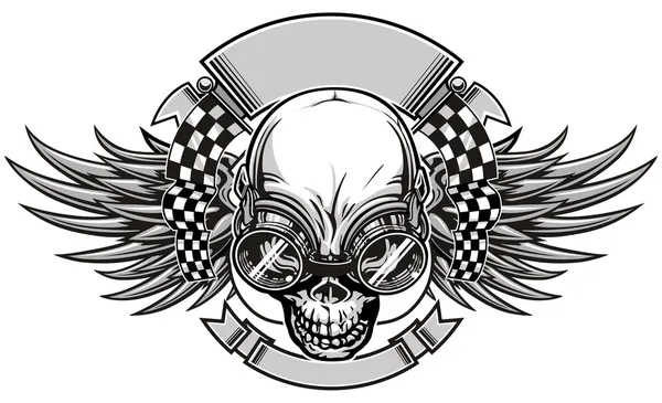 Racing skull Royalty Free Stock Vectors