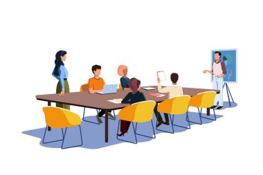 İş semineri veya konferansı hakkında konuşma