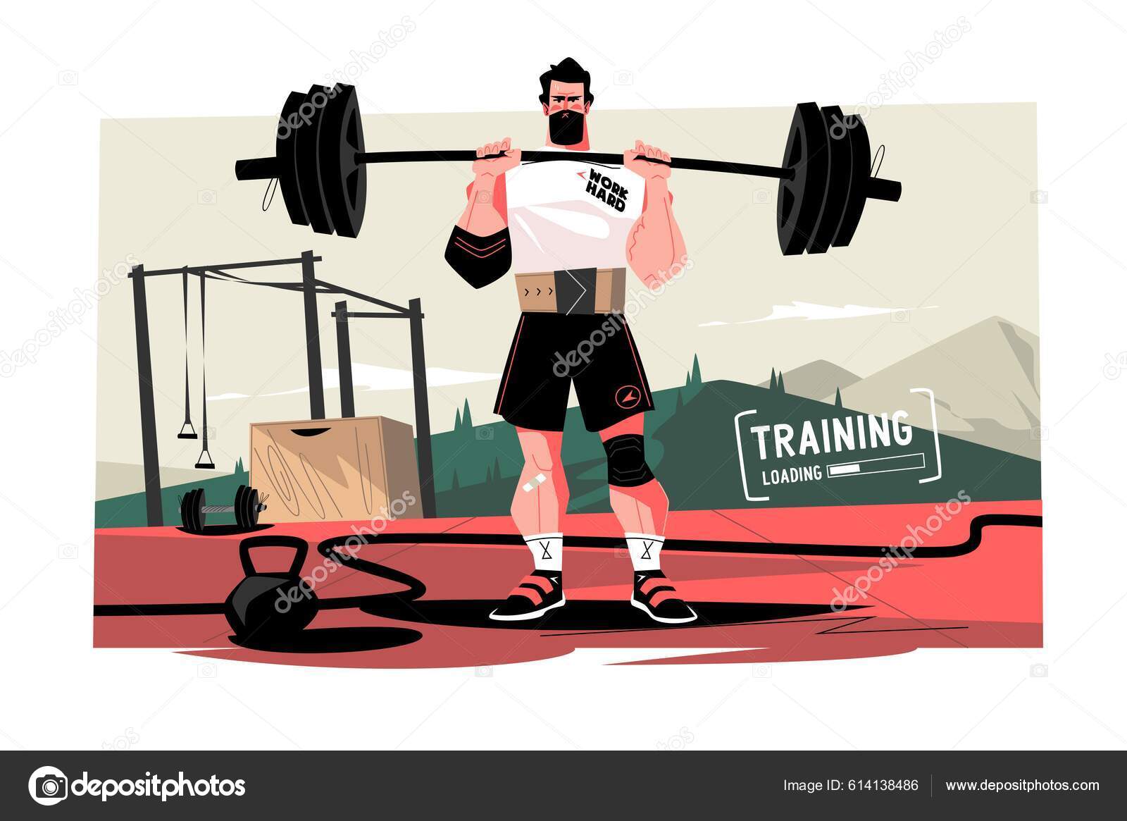 Free Vector  Sport concept with balls and gaming items fitness equipment  for workout and cardio set in gym vector healthy lifestyle illustration